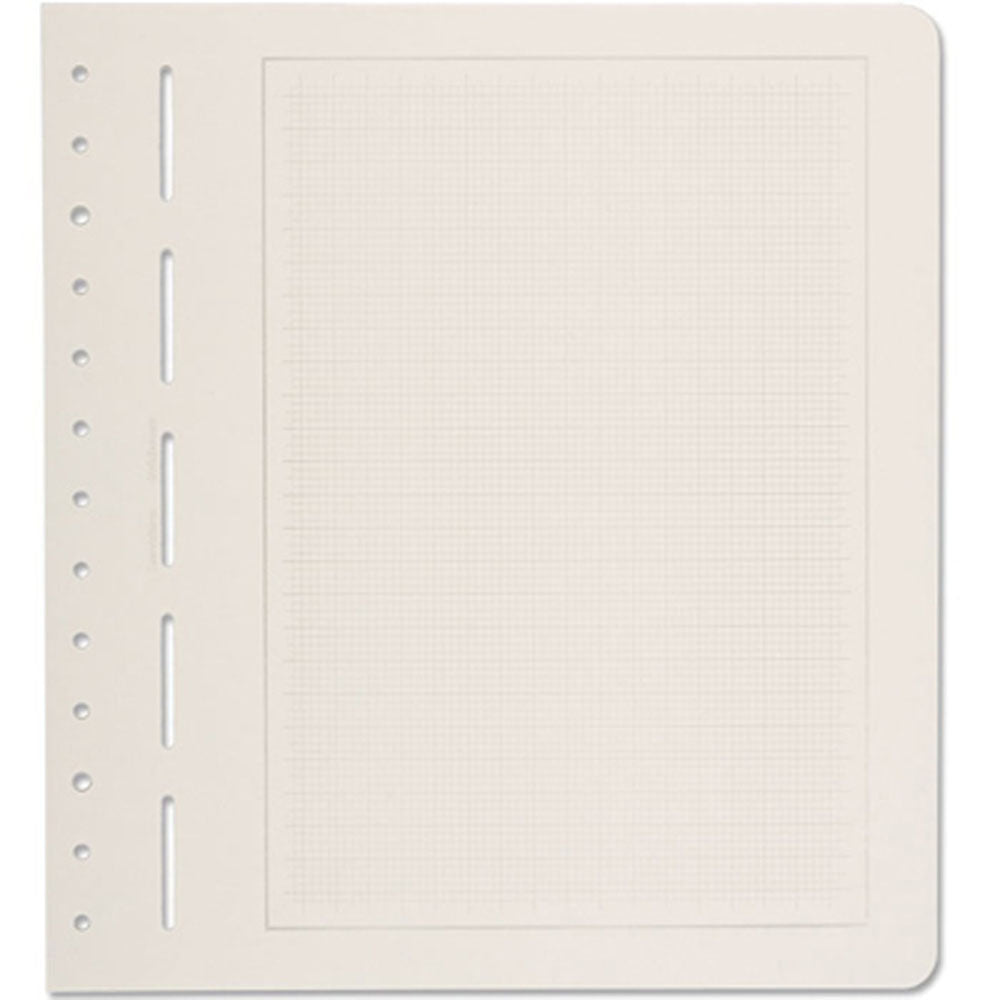 Leuchtturm Primus A Blank Grid Album Pages 50pk (Light Grey)