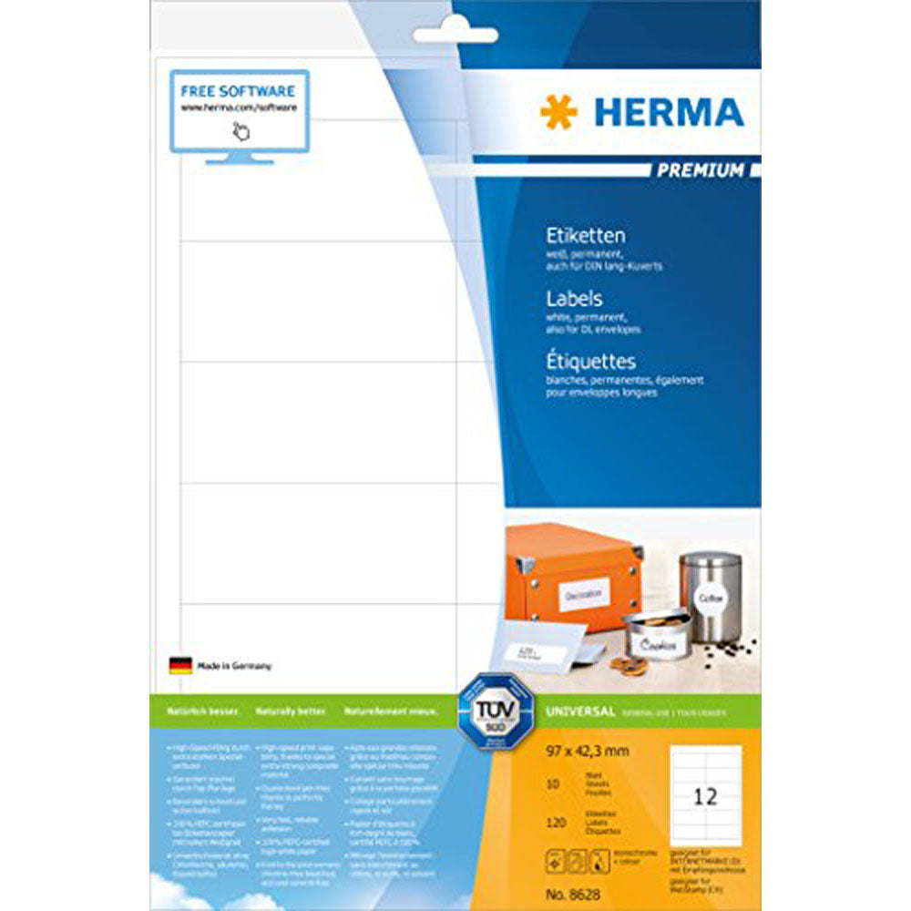 Herma Premium Etyels A4 10pc