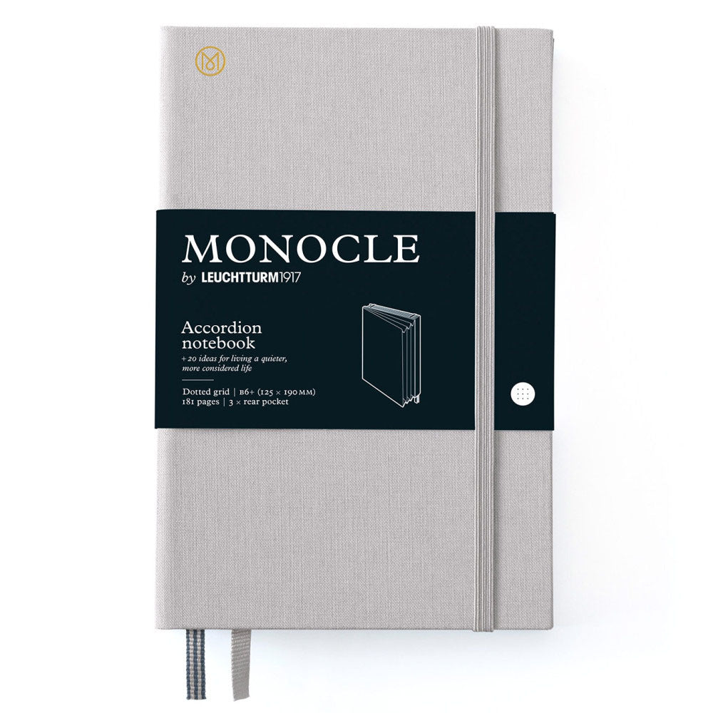 Monocle inbunden dragspel prickade anteckningsbok B6+