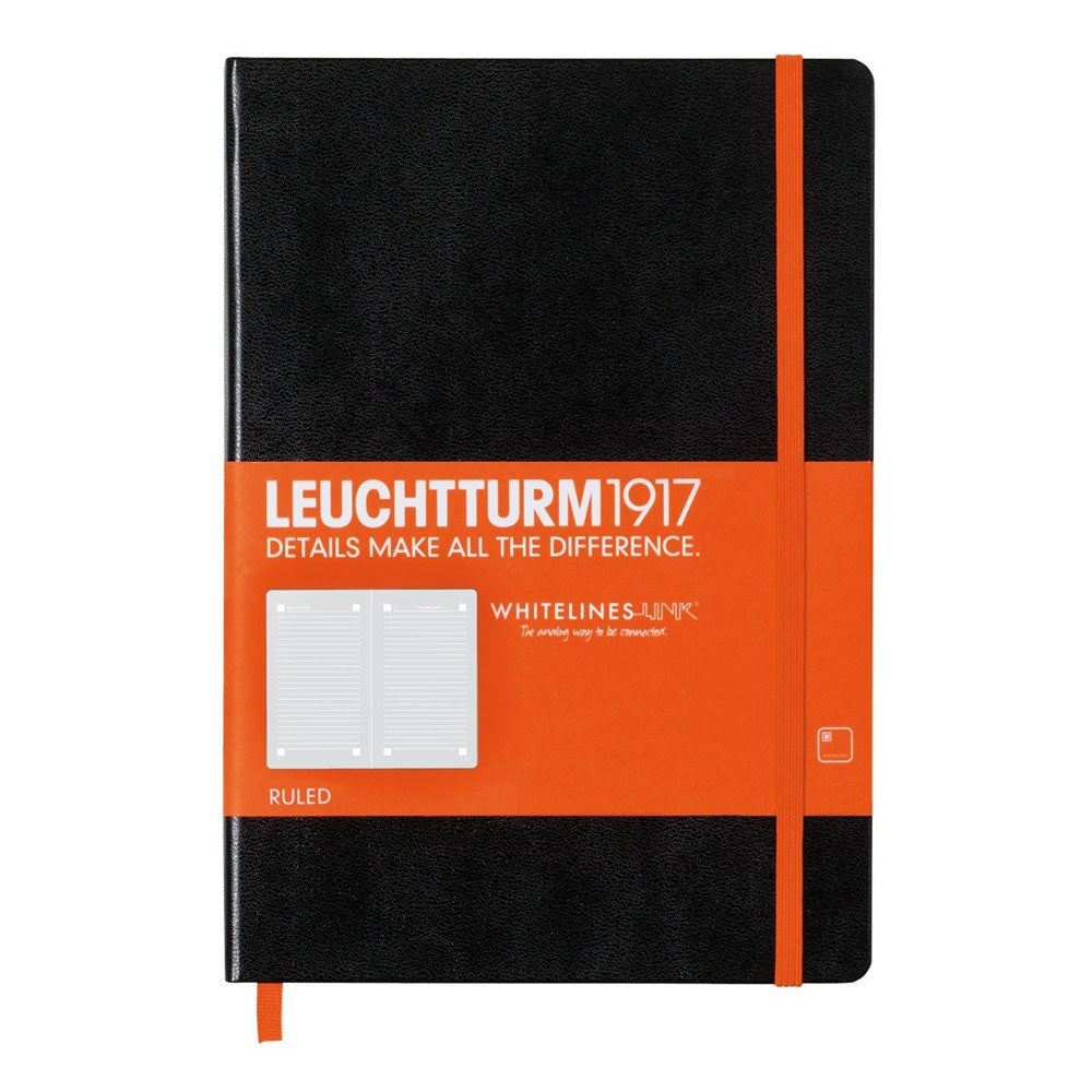 Leuchtturm HCホワイトラインリンク統治ノートブック（黒）