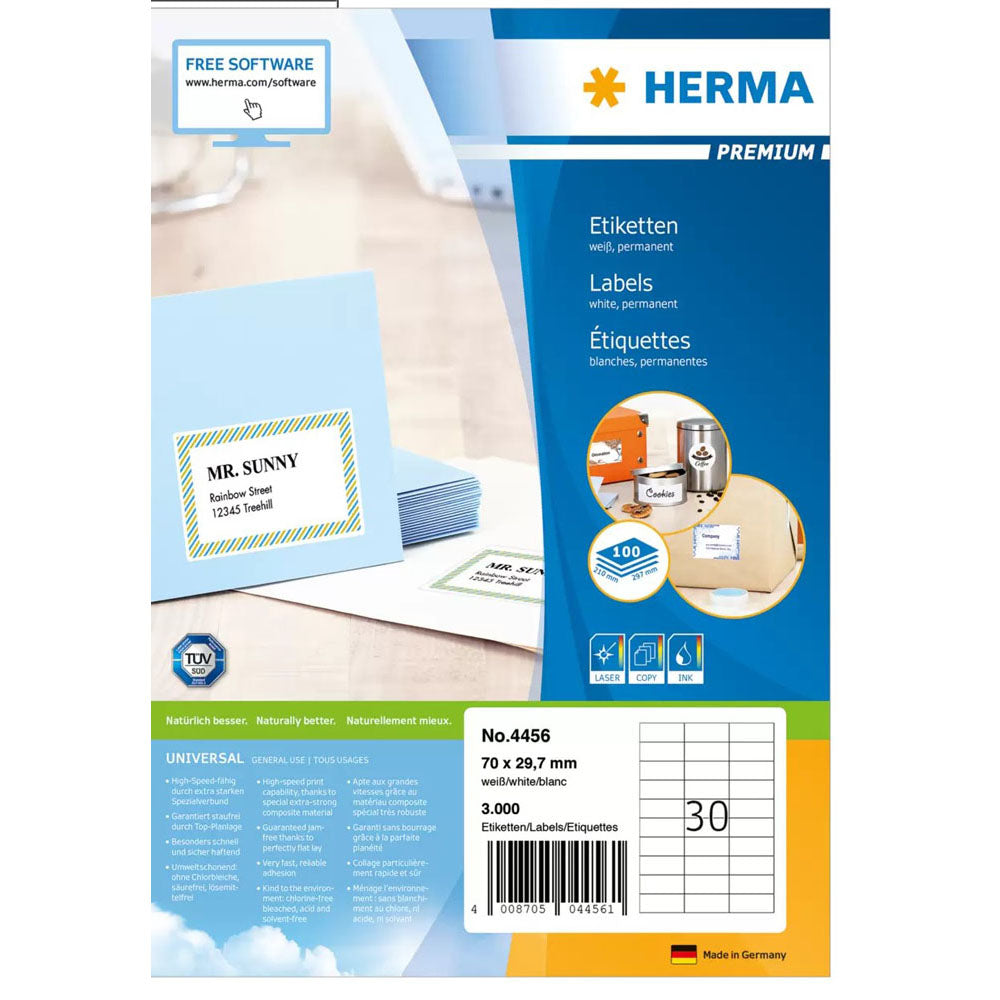 HERMA Premium mærker A4 70mm 100pc