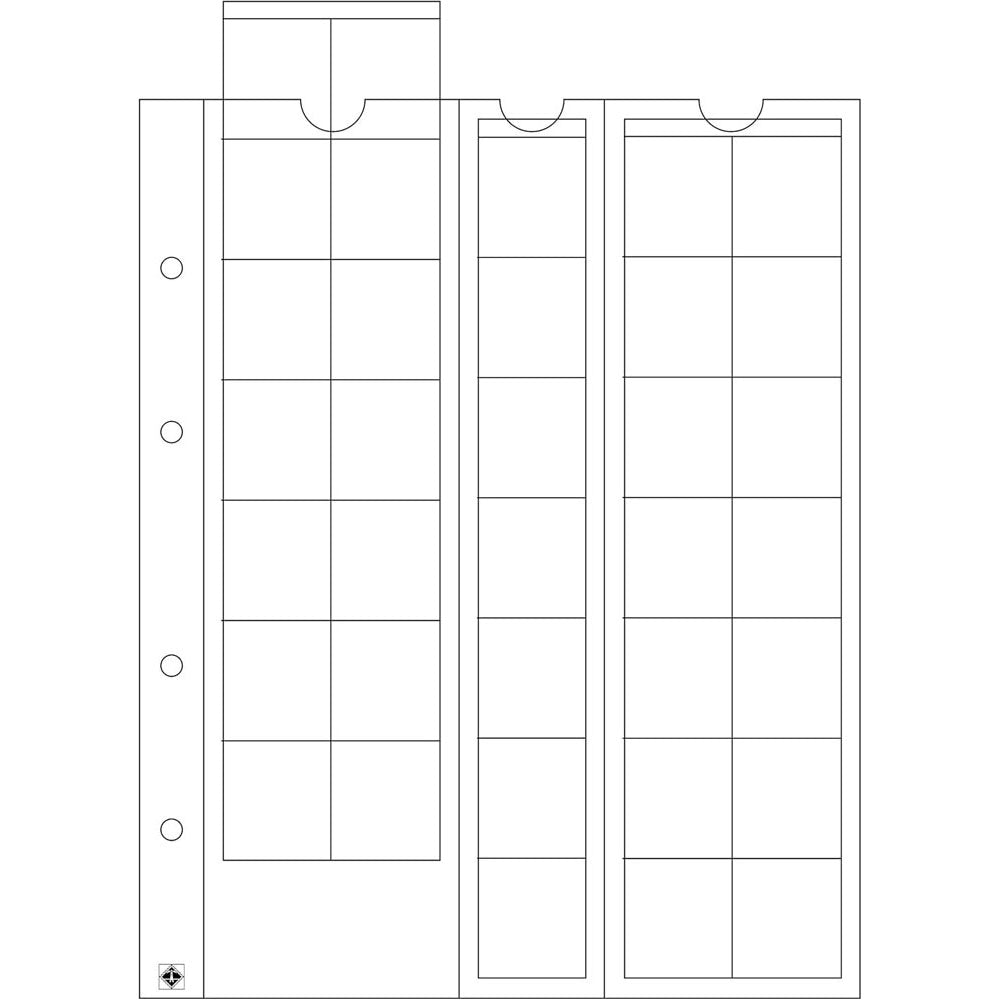 leuchtturm optimaコインシート5pk（クリア）