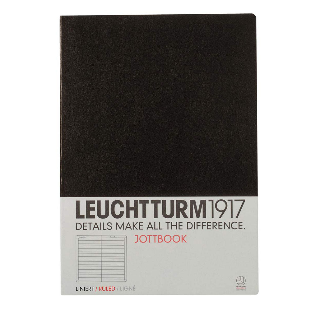 Leuchtturm Jottbook 60 sidor A4 (svart)