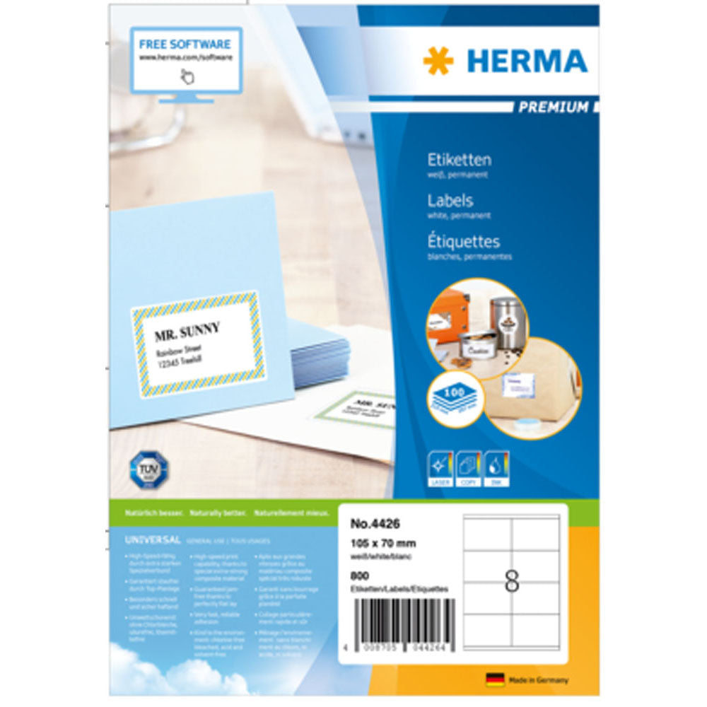 Herma Premium Labels A4 105mm 100 st