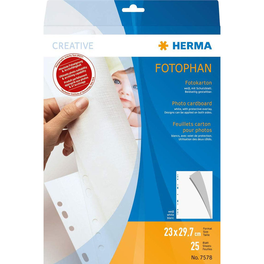 Cardboard Herma Photoard White (232x297 mm)