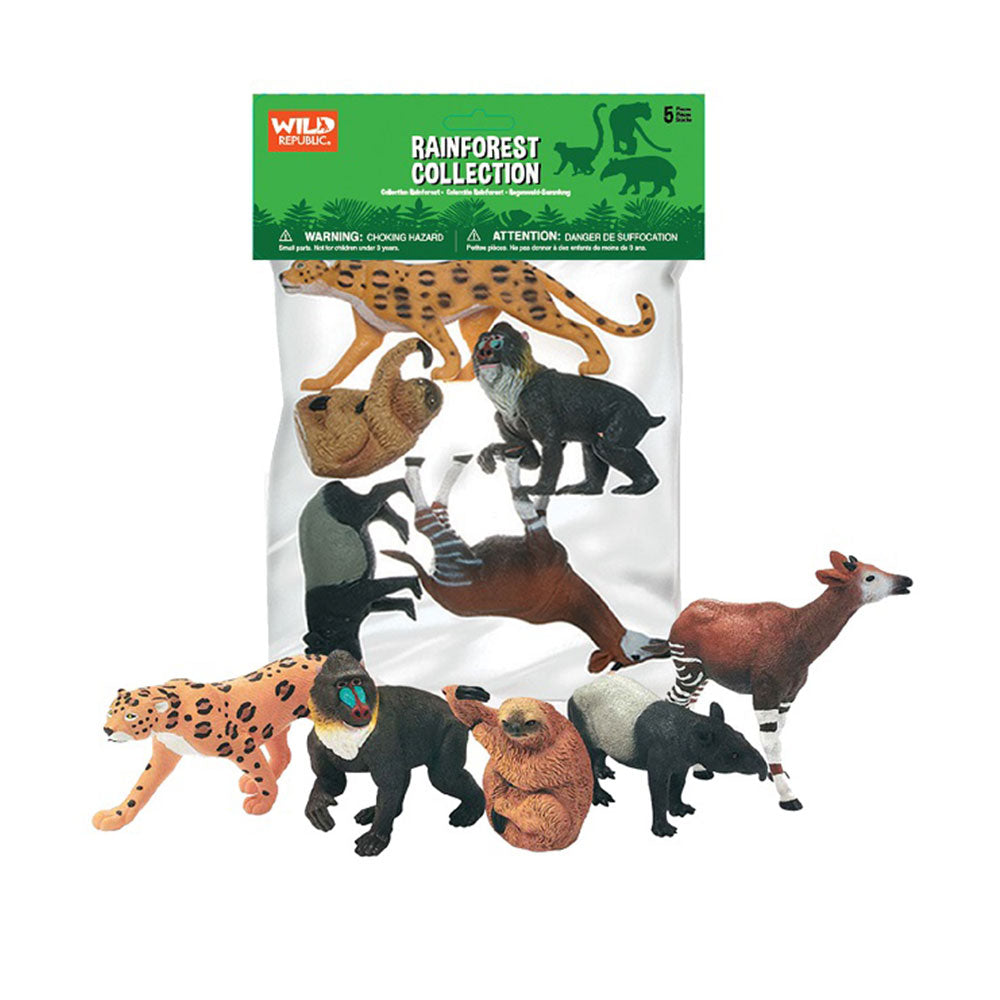 Estatuetas de animais Polybag Republic Republic 5pcs