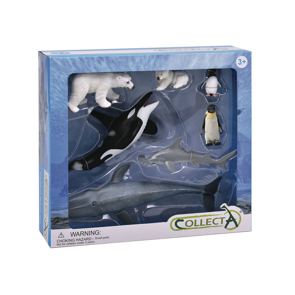 Conjunto de presentes de figuras de animais da Life Sea Life