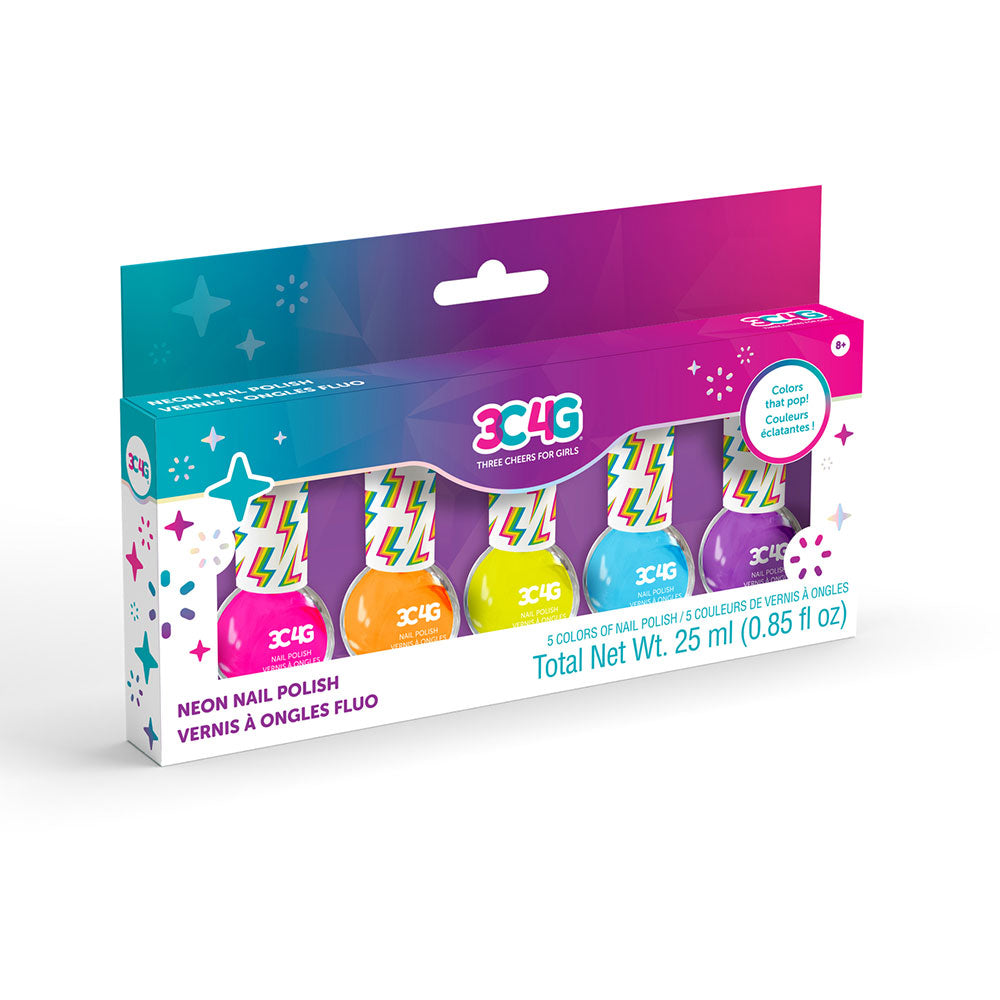 3C4G Neon Nail Polish (Pack of 5)