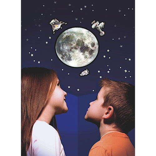 Brainstorm Toys Glow 3D Moon Glow in the Dark Sticker