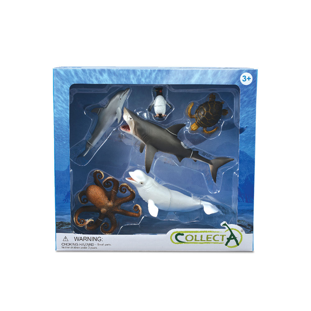 Collecta Sea Animal figurer Gavesæt (pakke på 6)