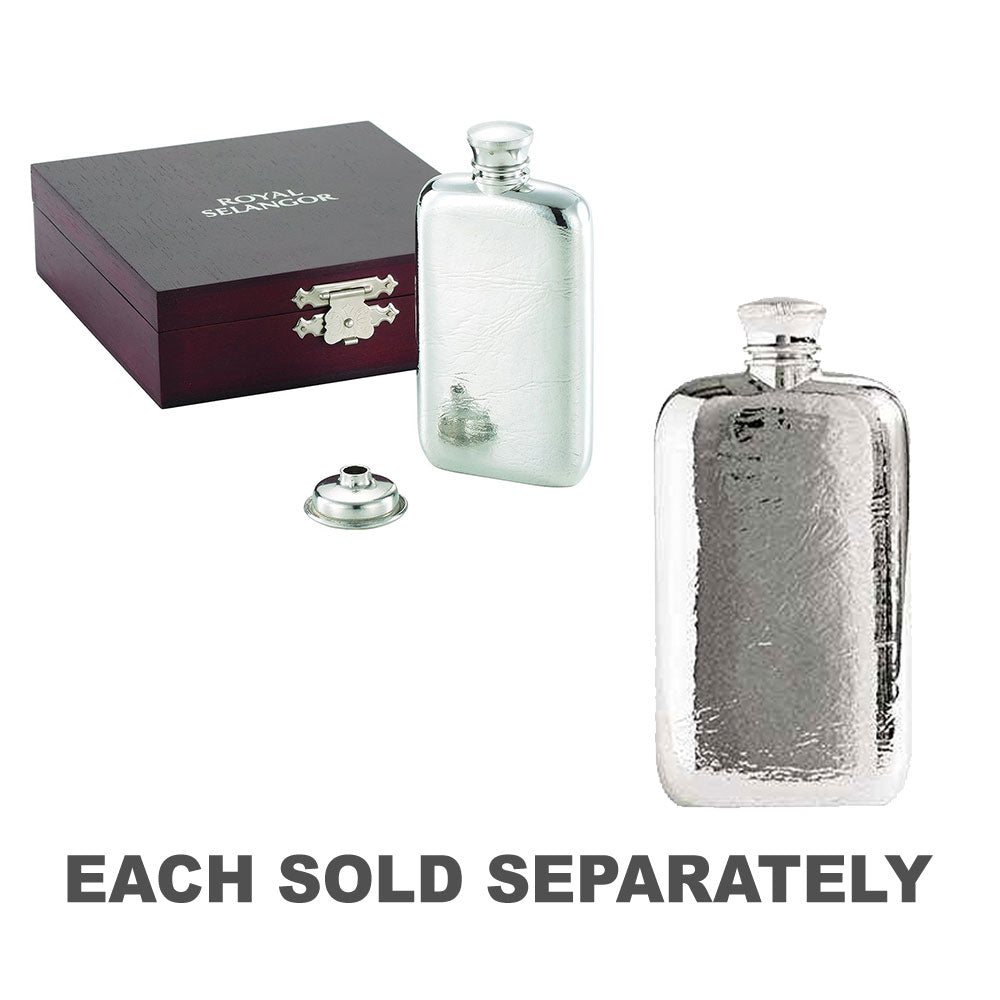 Royal Selangor Narrow Pewter Hip Flask 9.5cL