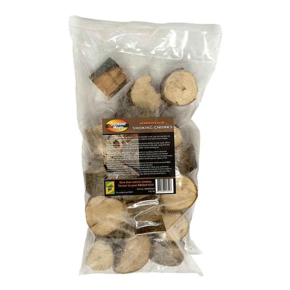 Outdoor Magic Rauchen Holzhochstücke 3 kg Tasche