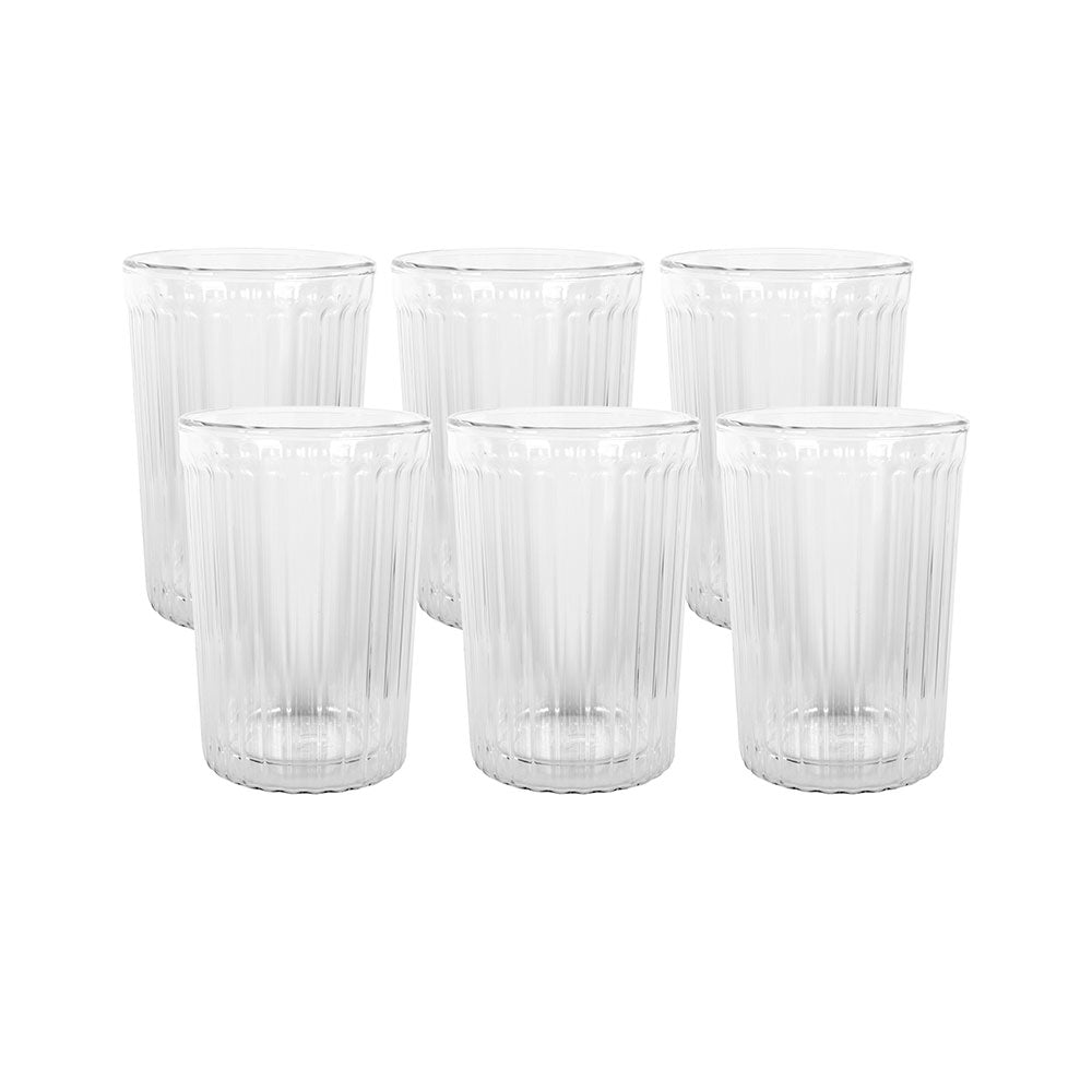 Avanti Rigato Double Wall Glass 250mL (Set of 6)