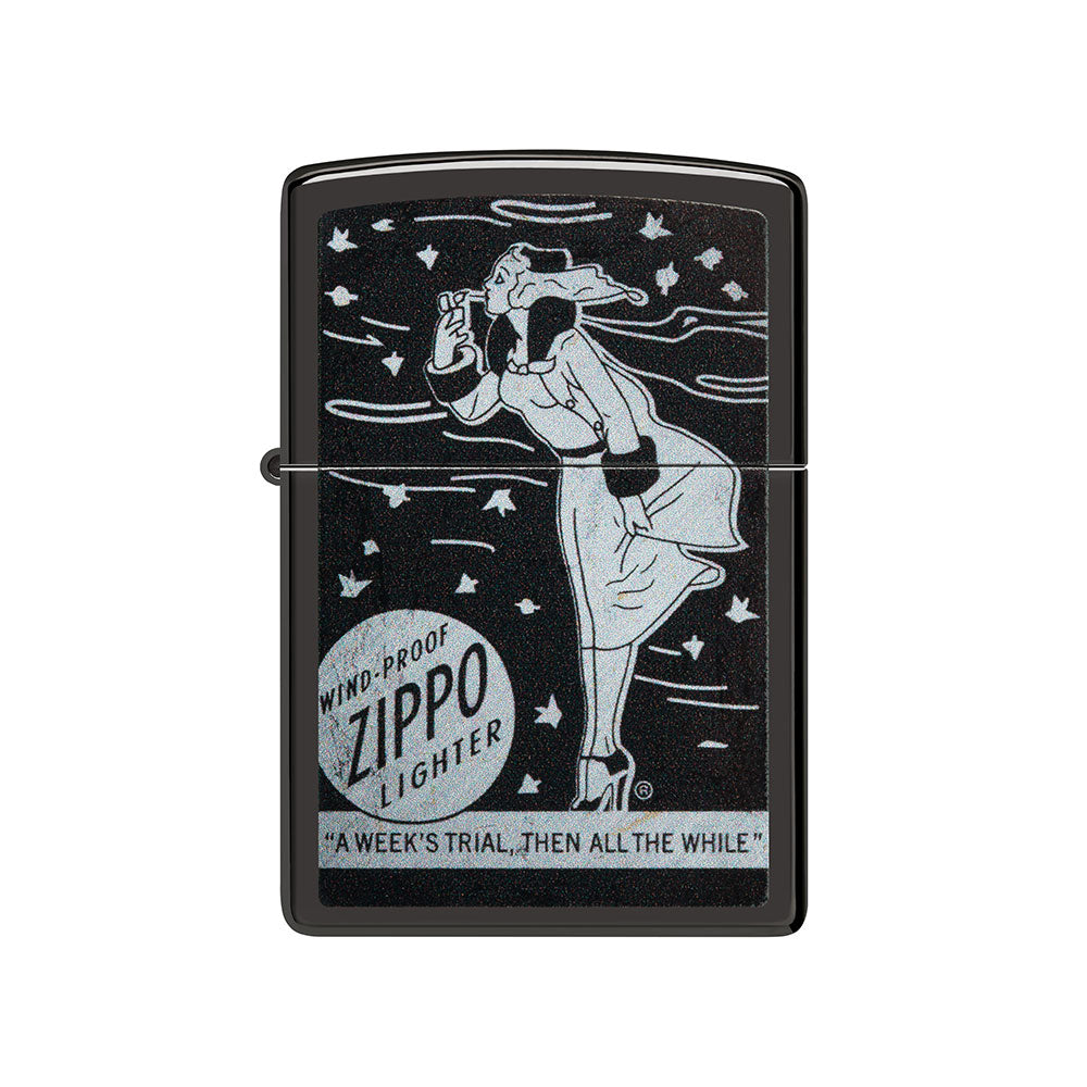 Zippo Zippo Design Black Windproof Lacher