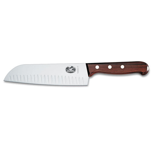 Fluted Wide Blade Santoku Knife 17cm