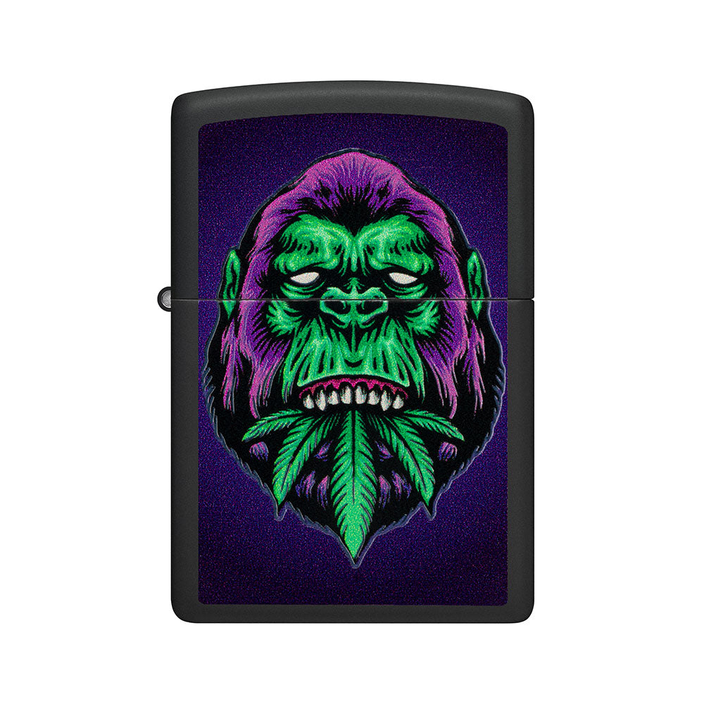 Zippo Cannabis Black Light à prova de vento isqueiro