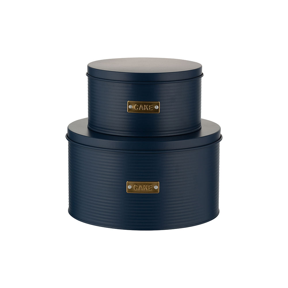 Typhoon Living Cake Tin 2pcs (Navy Blue)