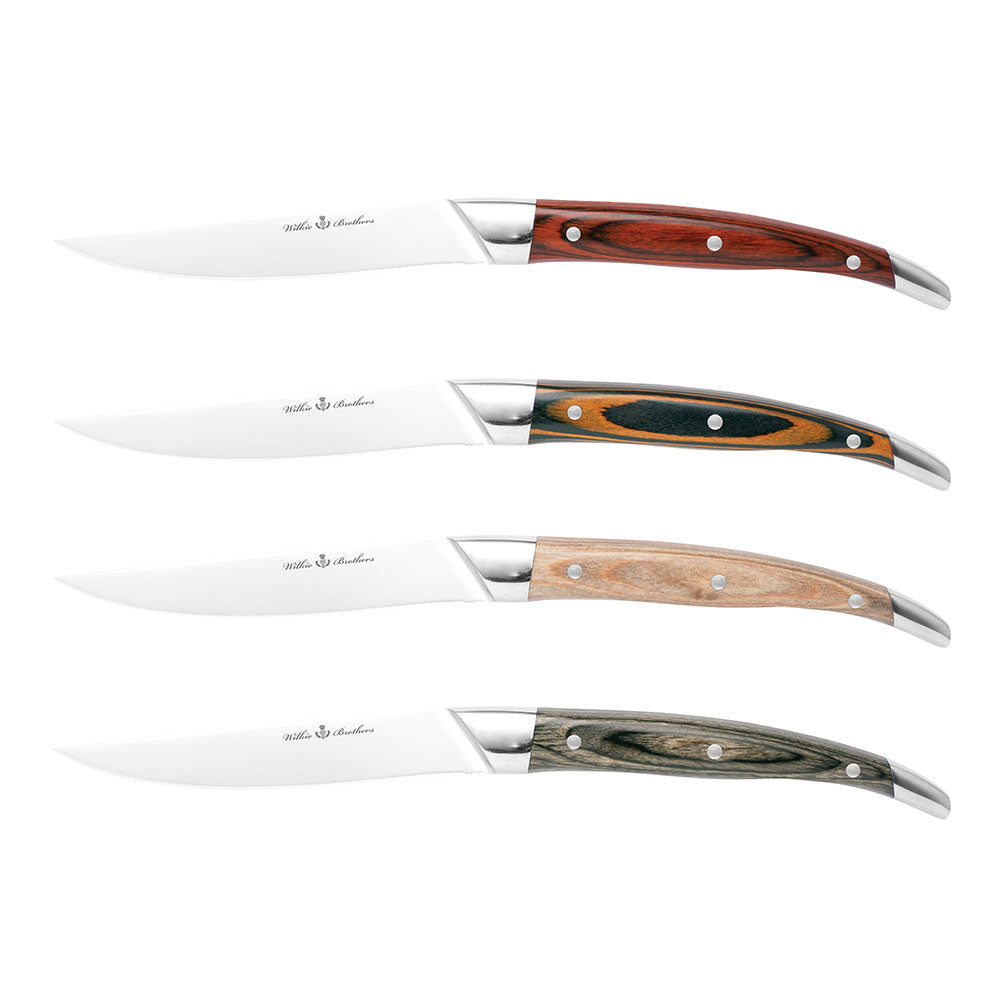 Wilkie Brothers Pakka Steak Knife Set (Pack of 4)