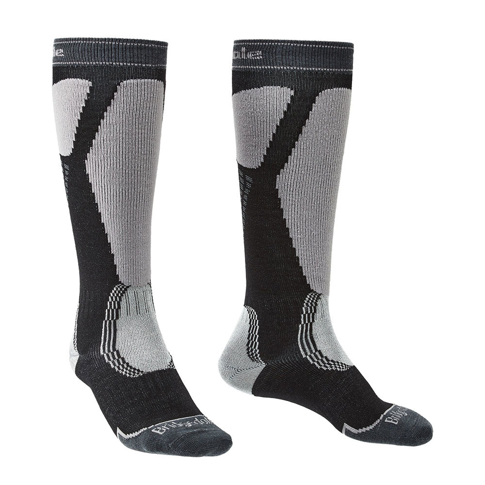 Ski Easy On Merino Performance Socks (sort/lysegrå)