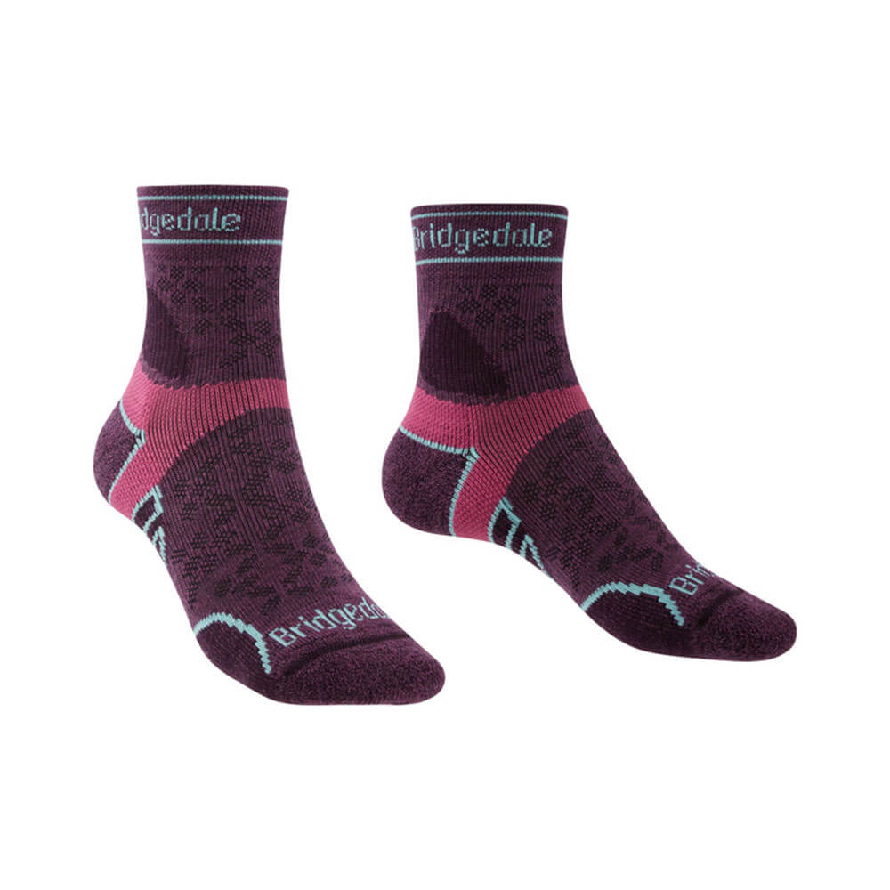 Women's Merino Sport 3/4 sokker (Damson)