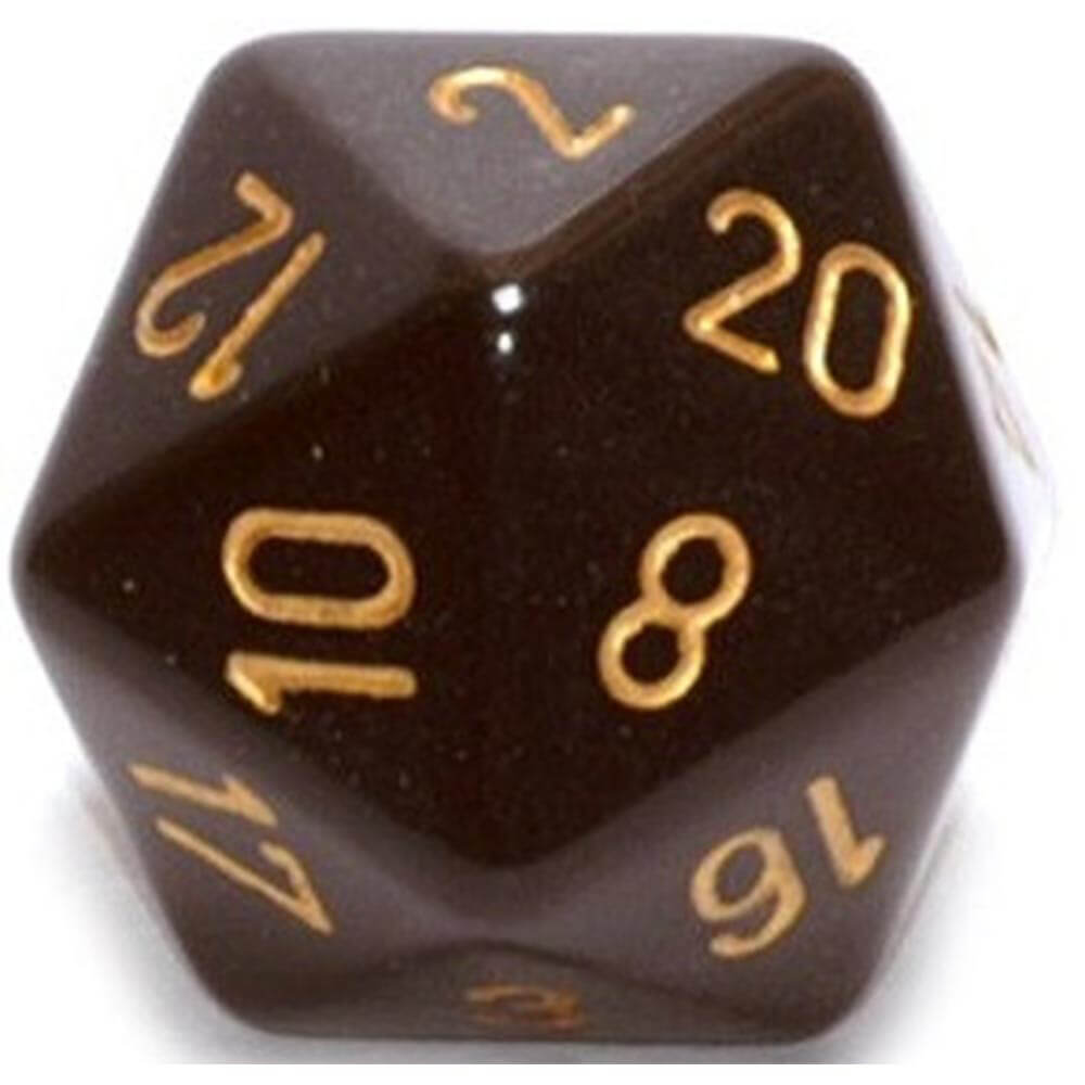  D20 Würfel undurchsichtig (34 mm)