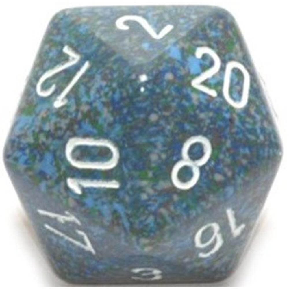 D20 terninger plettet (34 mm)