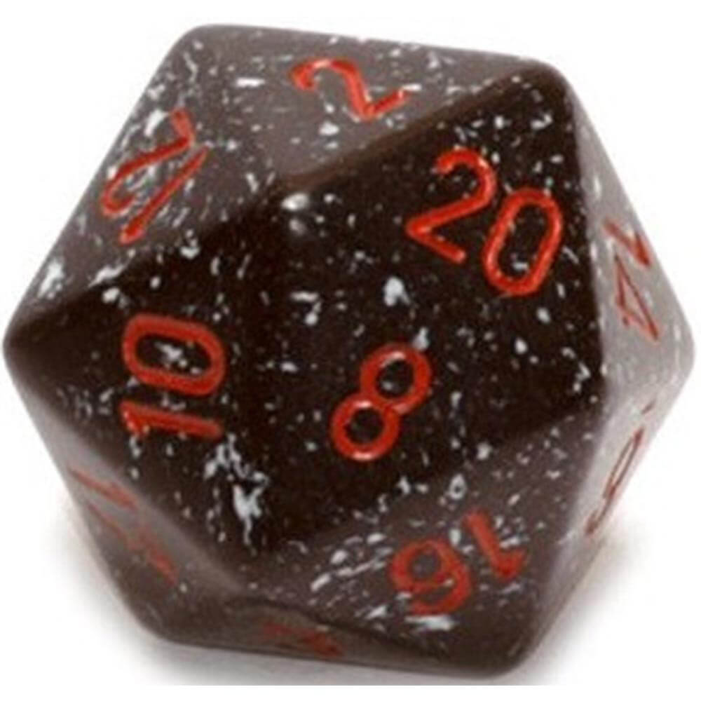 D20 terninger flekkete (34mm)