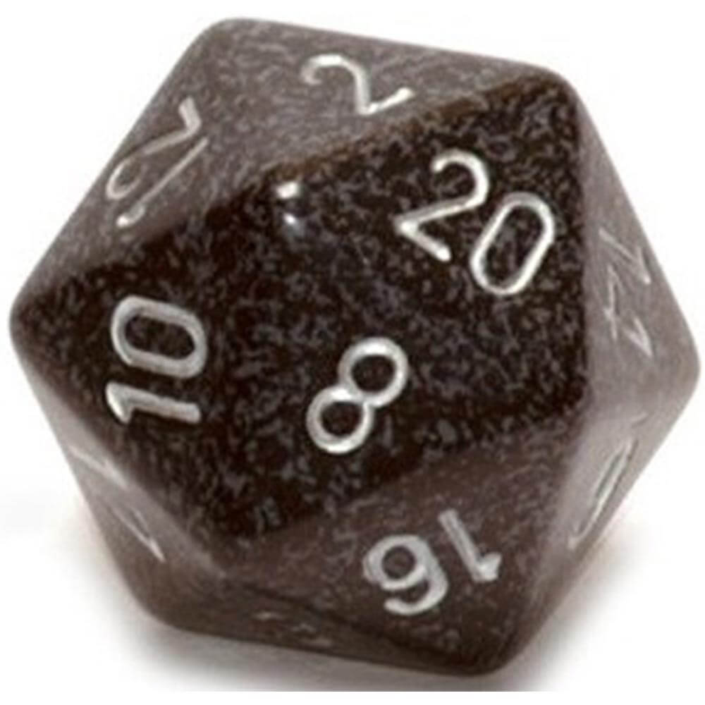 D20 terninger flekkete (34mm)