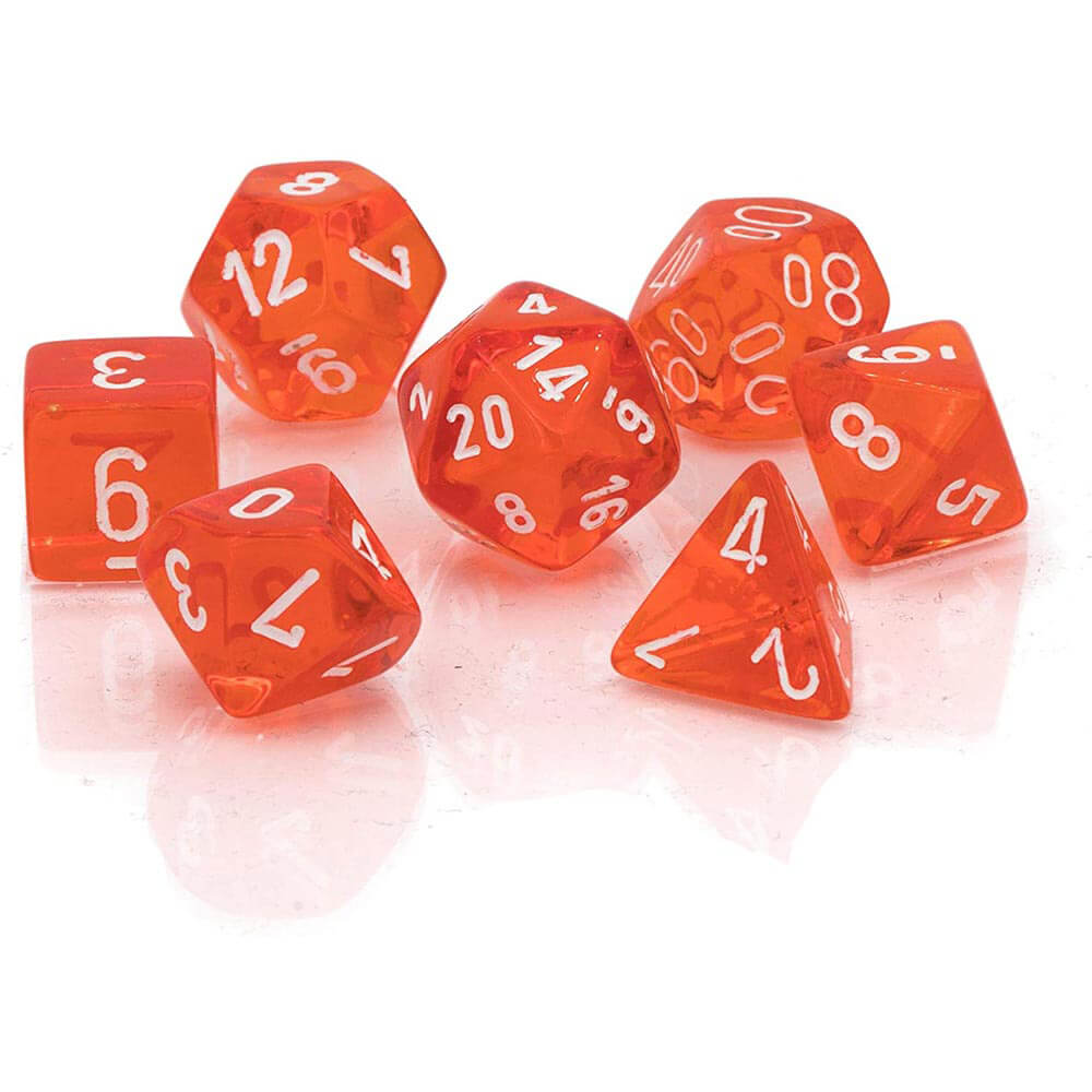 D7 Die Dice Dice Translucent Poly (7 dados)