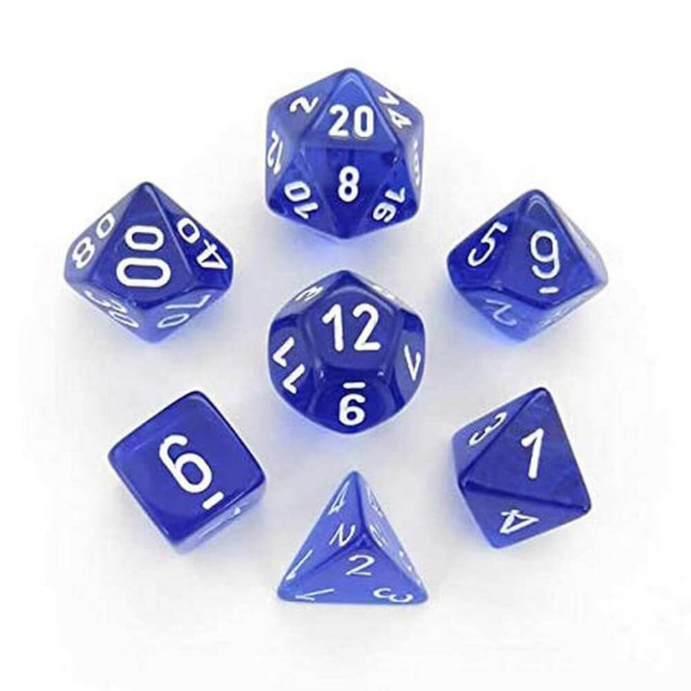 D7 Die Dice Dice Translucent Poly (7 dados)