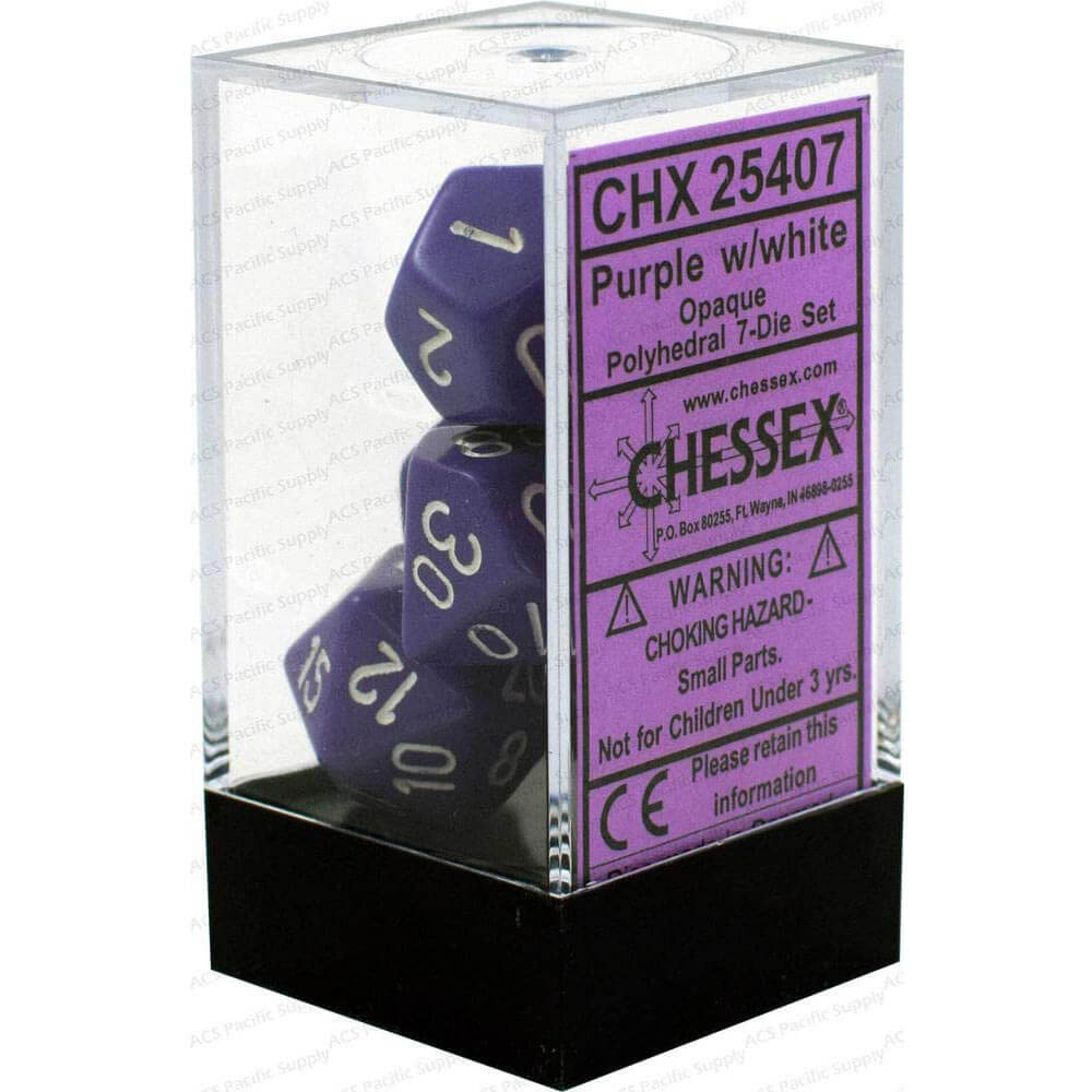 D7 DI SET DICE OPAQUE POLYH (7 dés)