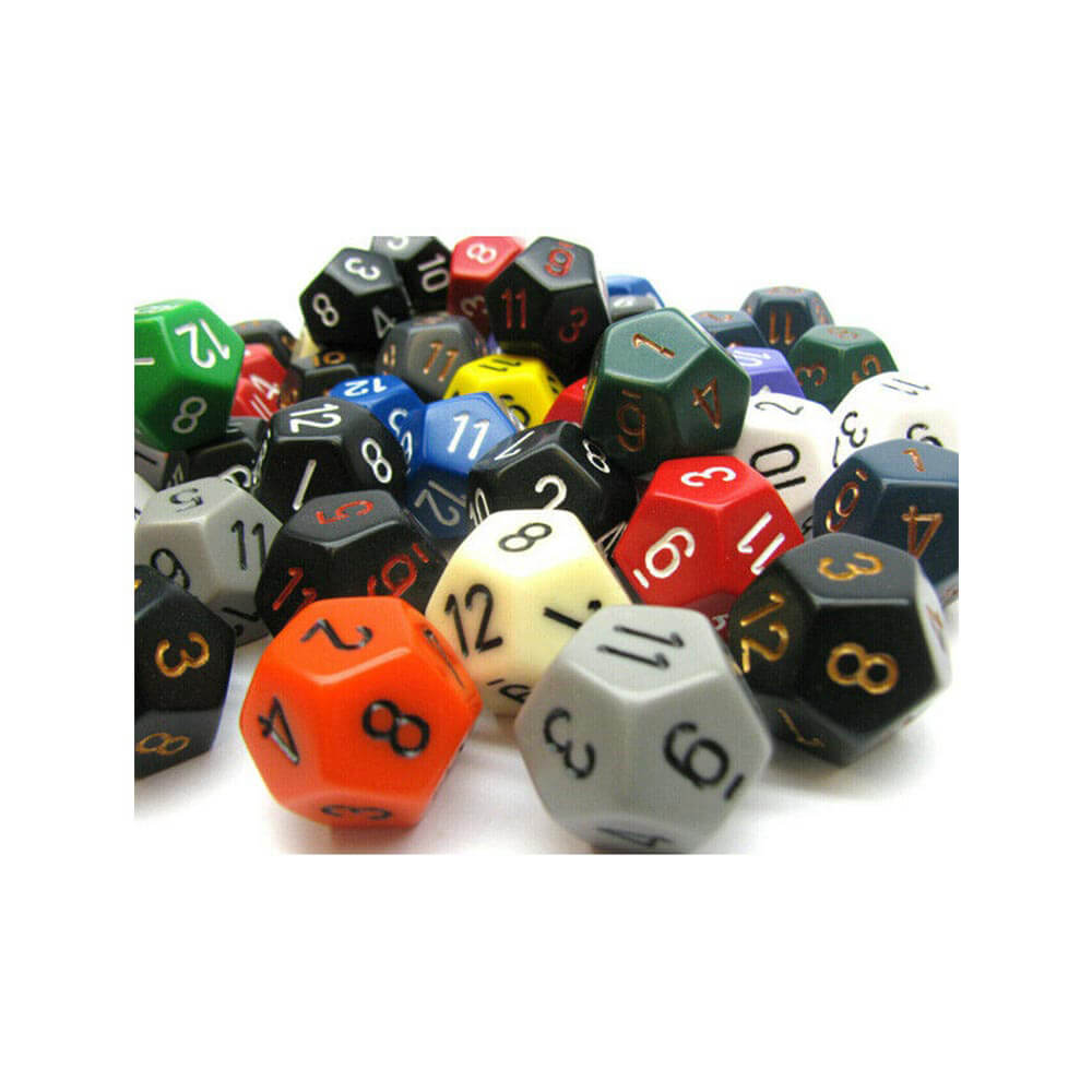 D12 Dice assorti polyédrique lâche (50 dés)