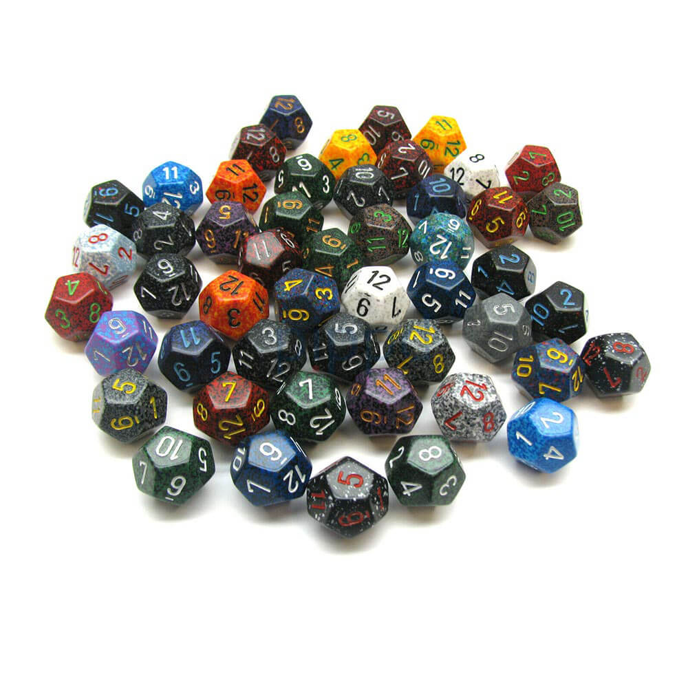 D12 Dice Assorted Poliedrico sciolto (50 dadi)