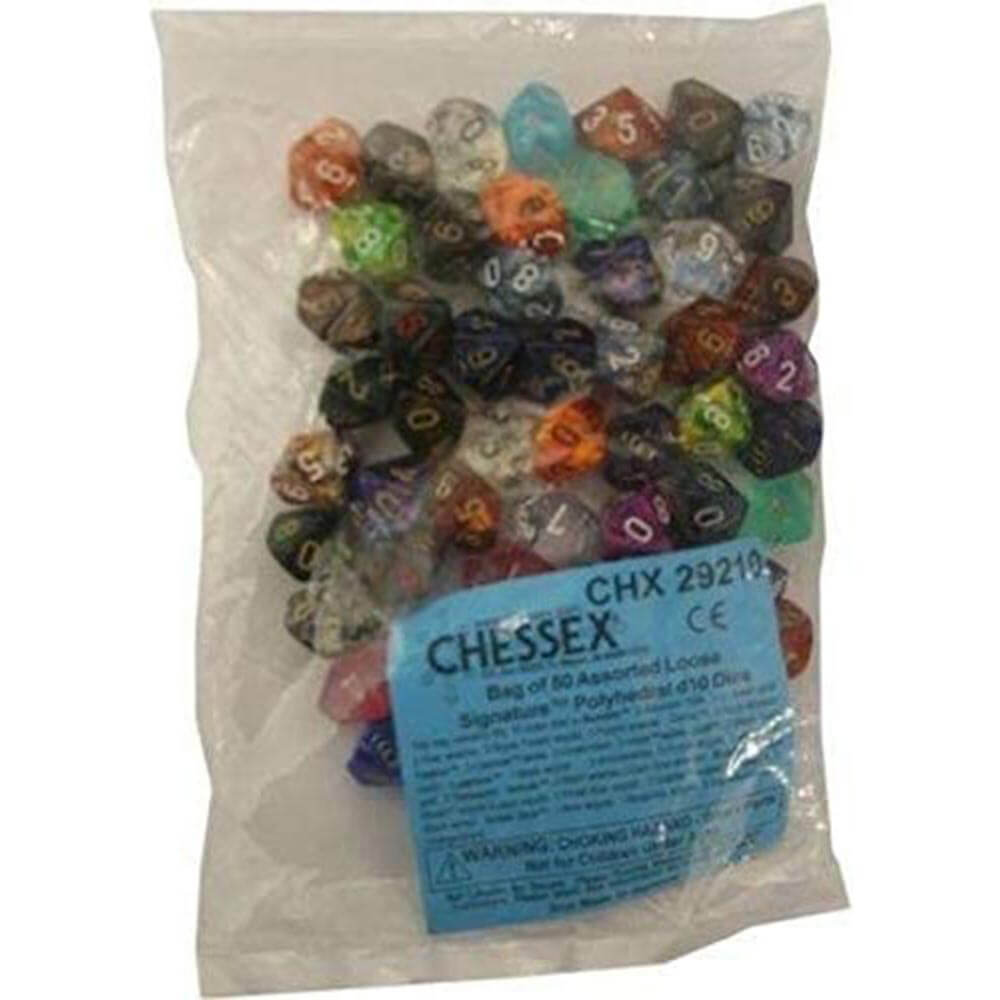 D10 Dice Assorted Poliedrico sciolto (50 dadi)