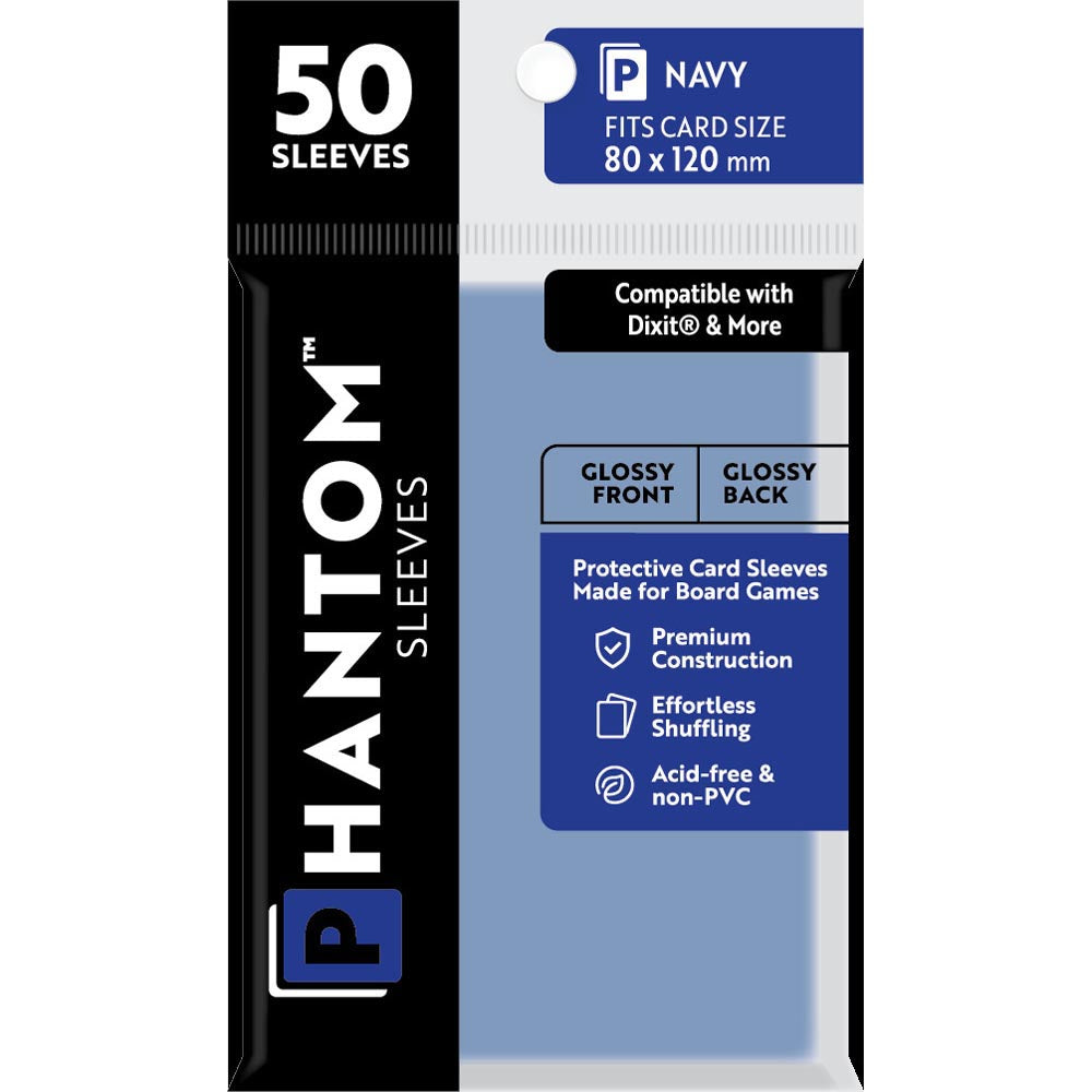 Navy Phantom -Ärmel 50pcs (80x120 mm)