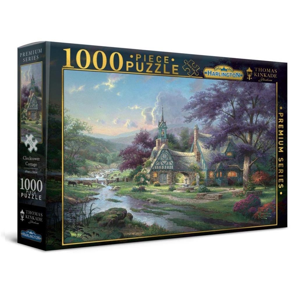 Harlington Thomas Kinkade Clocktower Cottage Puzzle 1000pcs