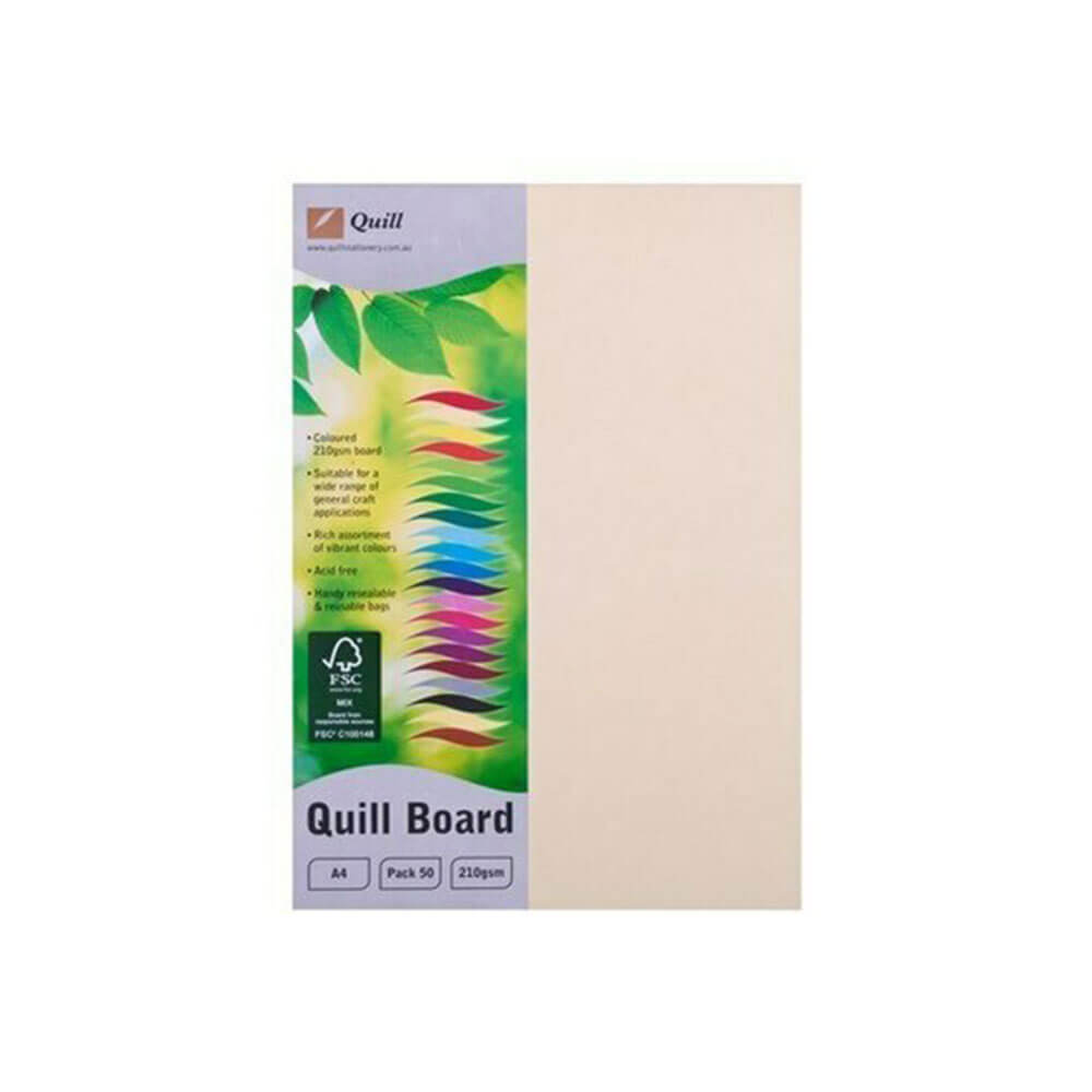 Quill Cardboard A4 (50 pk)