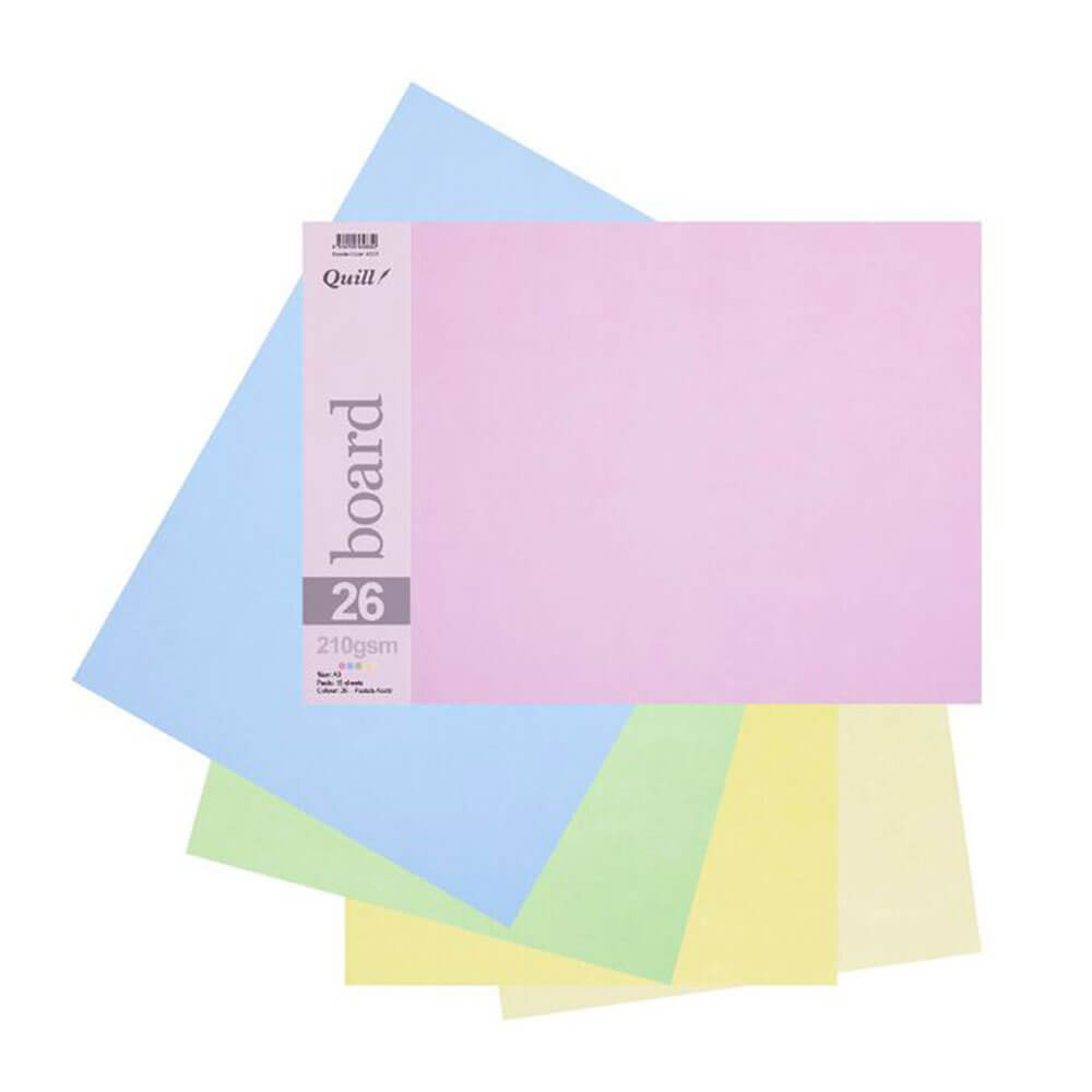 Quill Board A3 Asorted 15pk