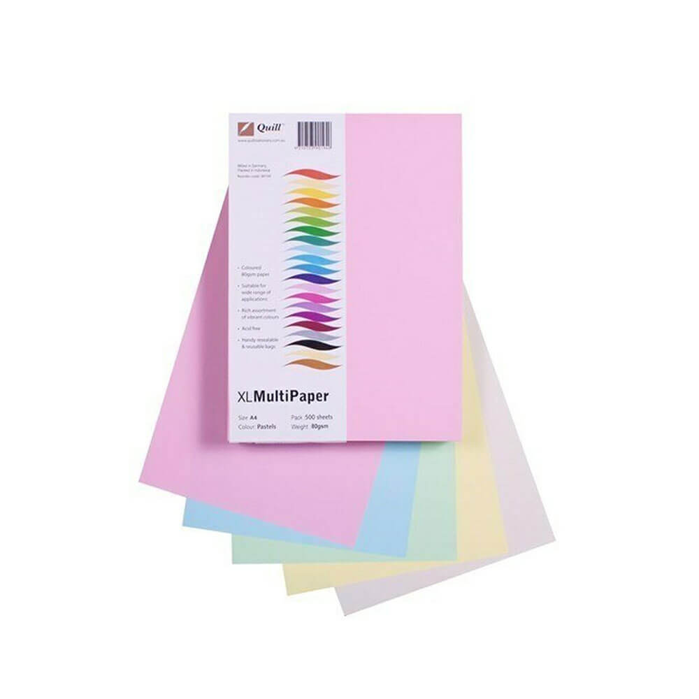 Quill Copy Paper A4 (500pk) assortito