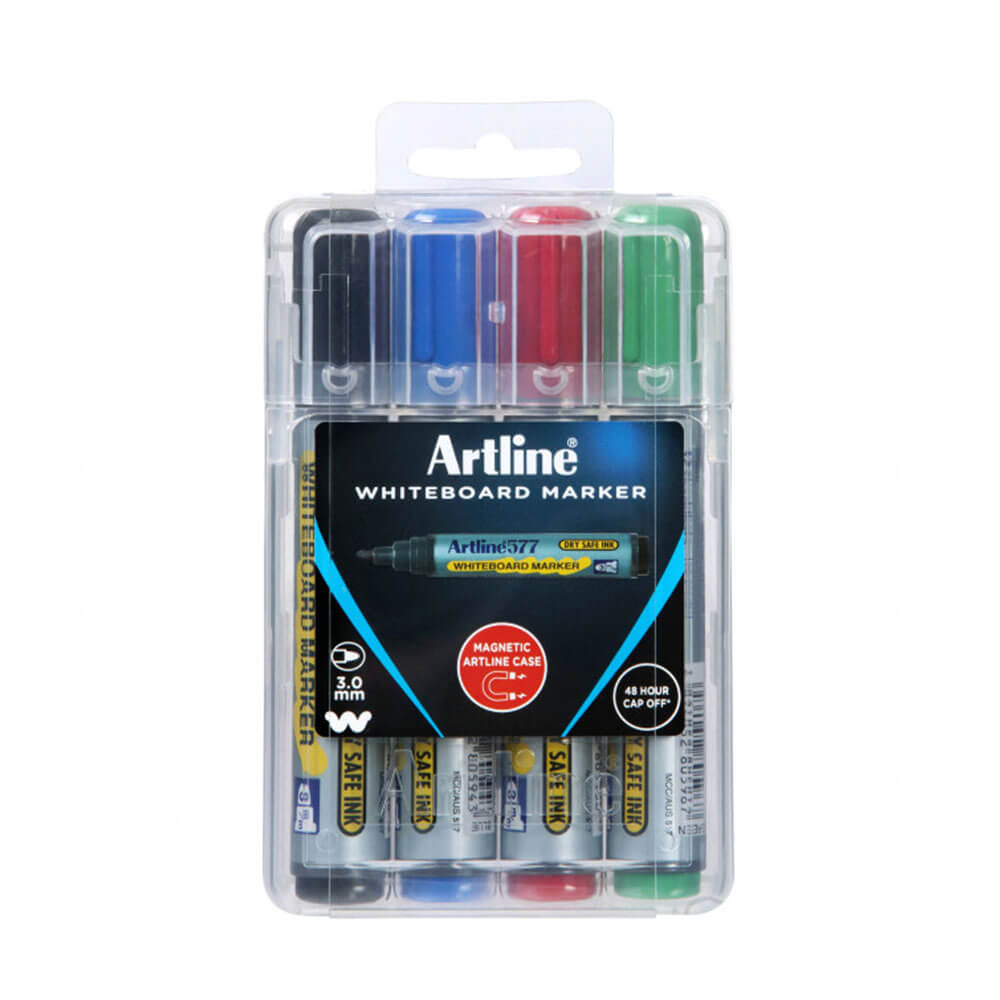 Artline whiteboard marker in harde case 2mm diverse