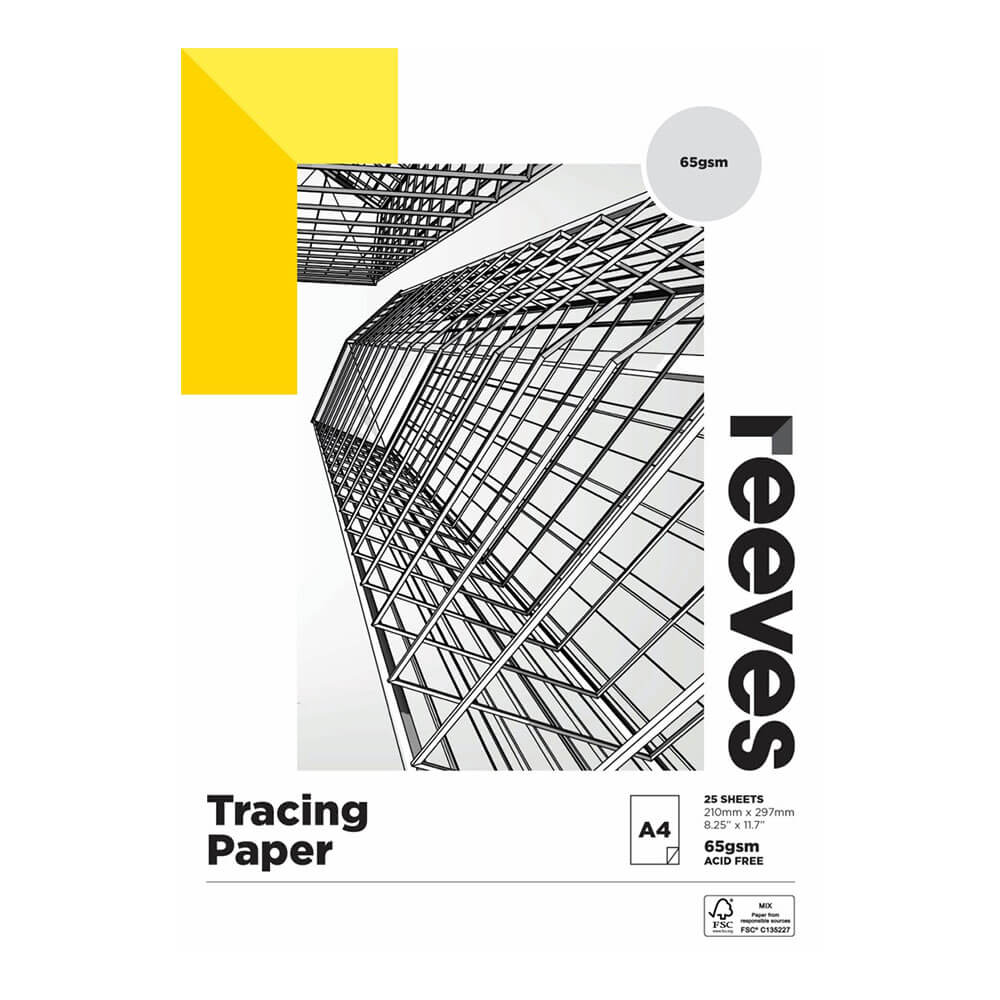 Reeves Tracing Paper Pad 65GSM (25 ark)