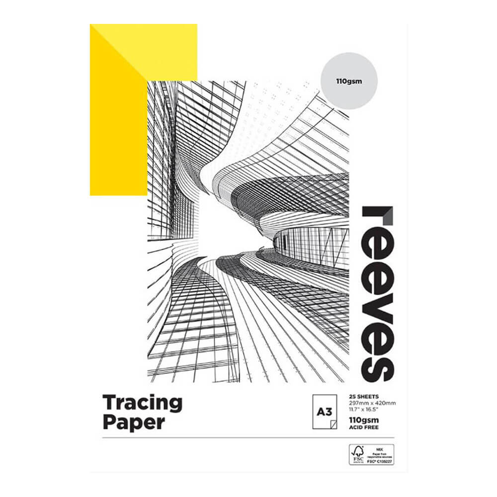 Reeves Rasting Paper Pad 65gsm (25 folhas)