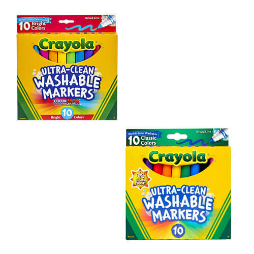 Crayola Washable Broadline Marker 10pk