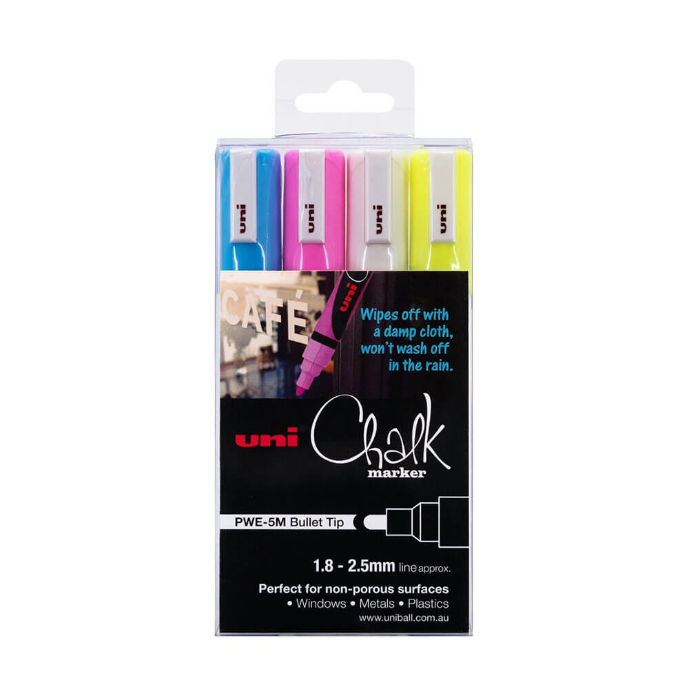 Uni Chalk Marker 1.8x2.5mm Tip de bala variou