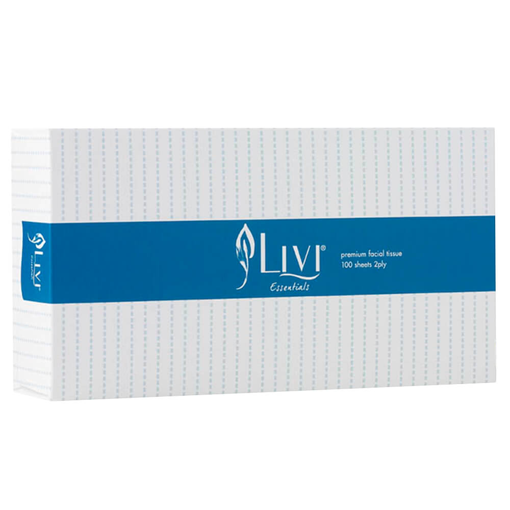 Livi Essentials Premium 2Ply tkanki twarzy (100 arkuszy)