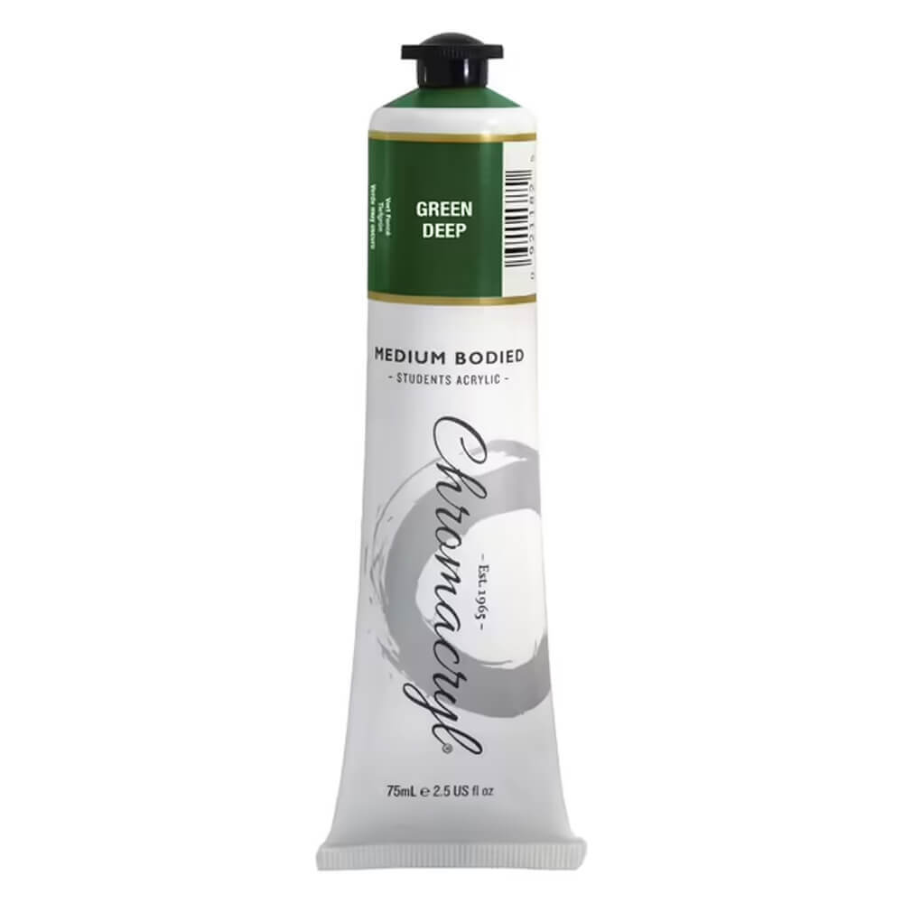 Pintura acrílica dos alunos de cromacryl 75ml