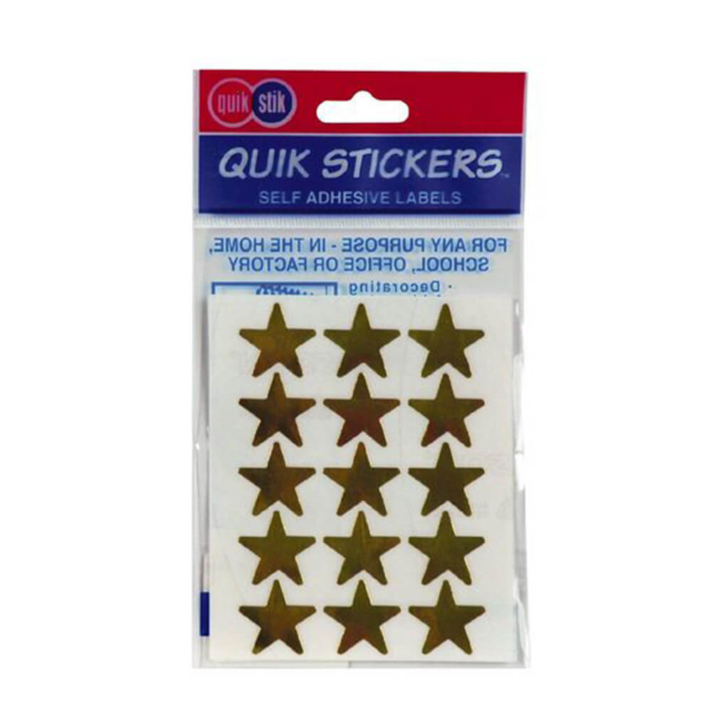 Quik Stik Stars -label (pakket van 10)