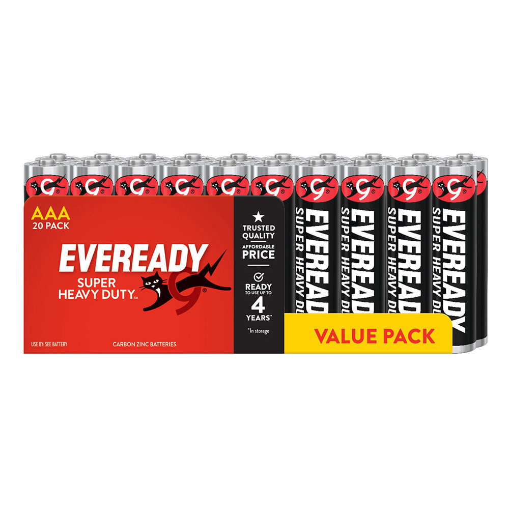 Everady Super Heavy Duty Battery 20 Stk (svart)