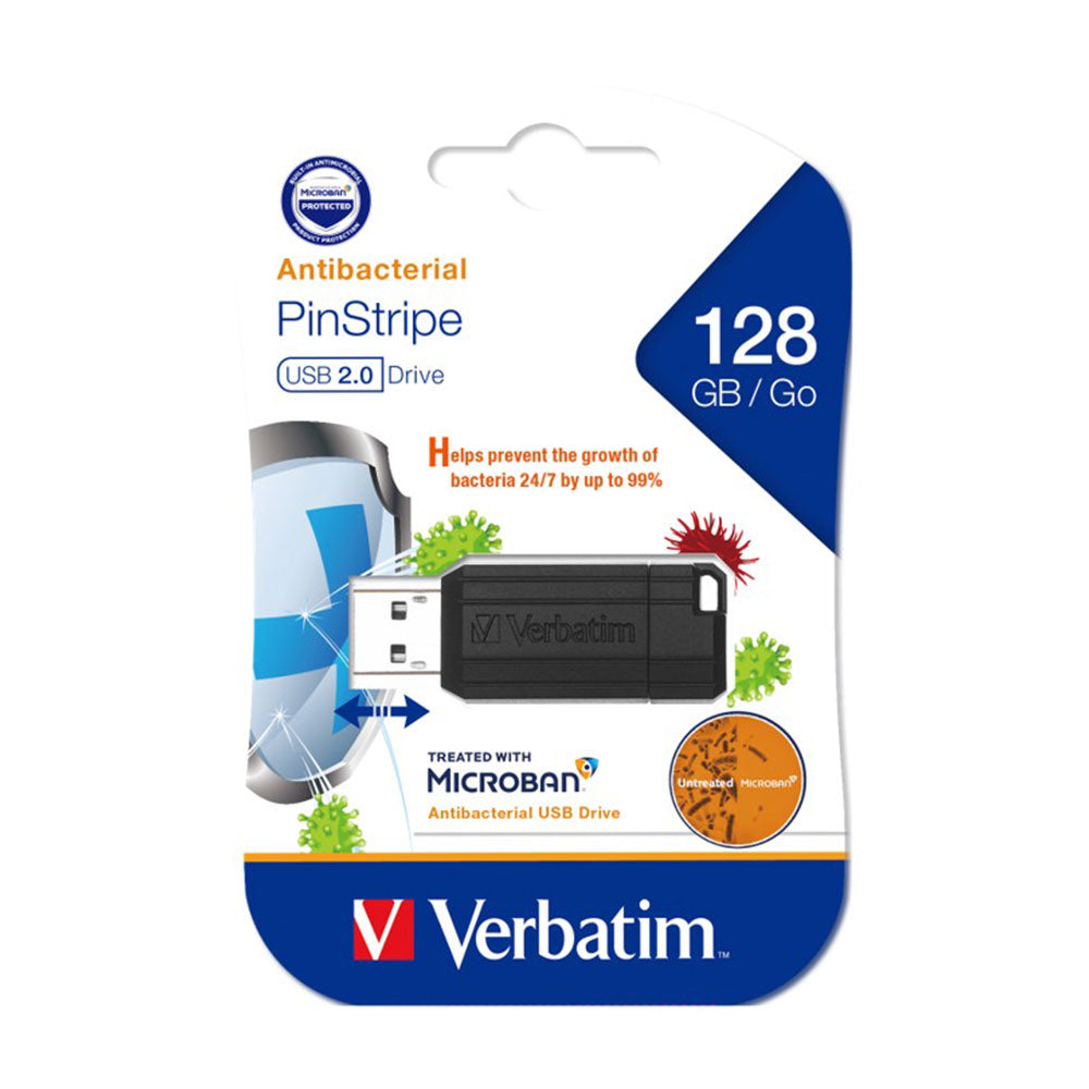 Verbatim Store n Go Microban 2.0 USB Drive（黒）