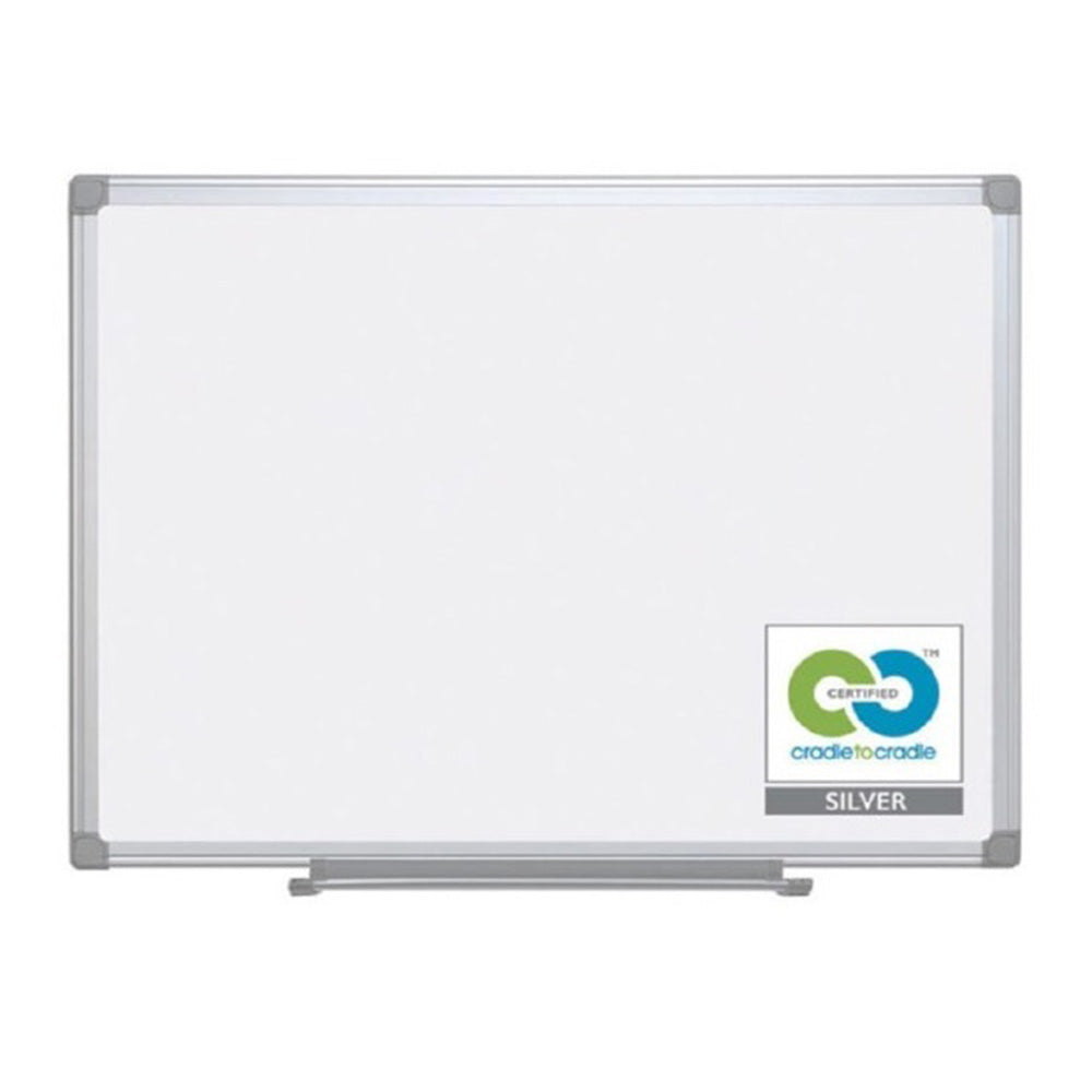 Bi-Office Aluminium Frame Magnetic Whiteboard (90x60cm)